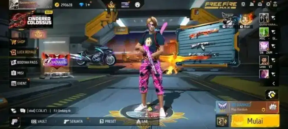 AKUN FF SEMI OLD SG RAPPER S8