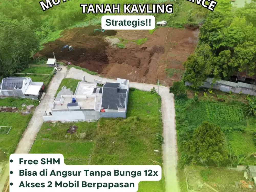 Kavling Muka Lebar Cipageran, SHM, Hanya Rp 3.4 Jt/m², Lokasi Favorit!