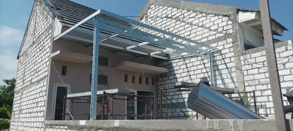 Canopy kanopi plafon atap galvalum tukang bangunan upvc spandek