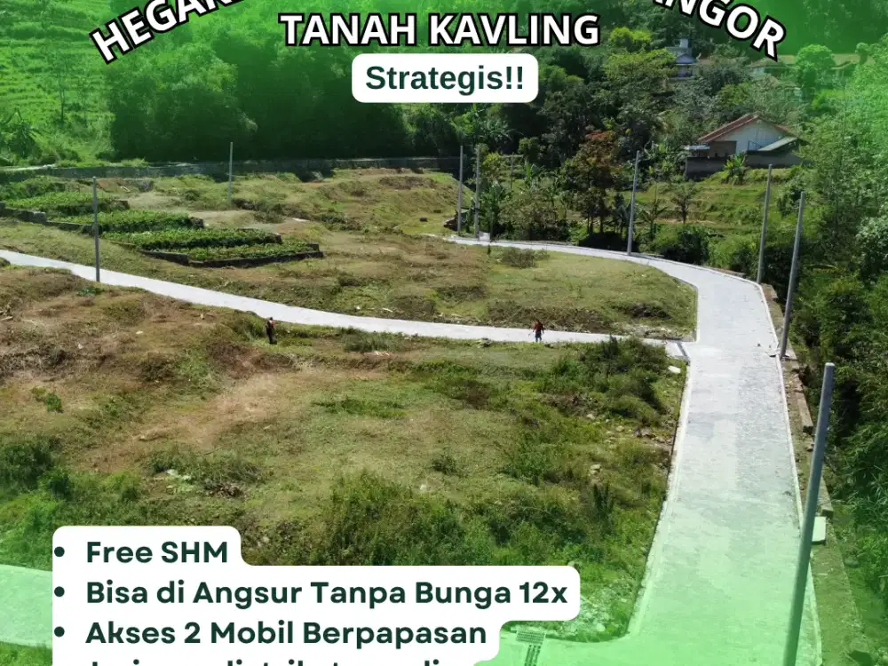TANAH KAVLING TERBAIK Jatinangor: Harga Rp 4,6 Jt/m², Akses Tol 8 Menit, SHM Jelas