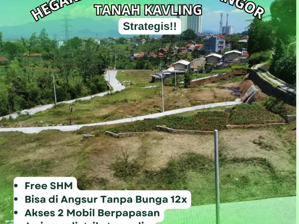 SHM Langsung Balik Nama! Kavling Jatinangor Muka Lebar, Cicilan Bebas Bunga