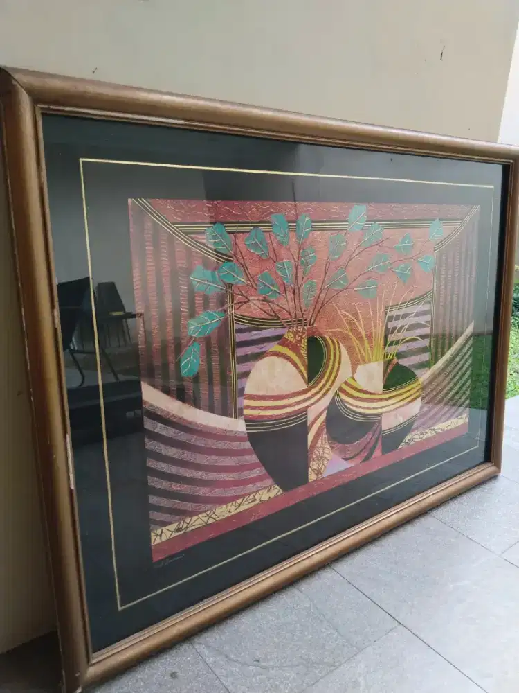 Lukisan hiasan dinding antik/jadul