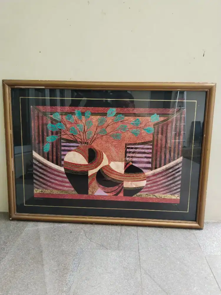 Lukisan hiasan dinding antik/jadul