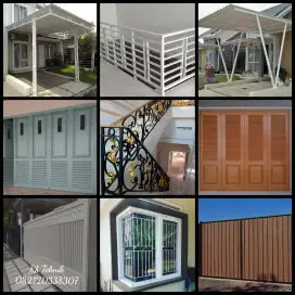 MENERIMA PESANAN KANOPI, PINTU & PAGAR, RAILING TANGGA, HANDERSON, DLL