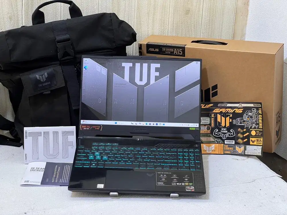 Asus TUF FA507NU Ryzen 7-7735HS 16/512  RTX 4050 6 GB Fullset Garansi