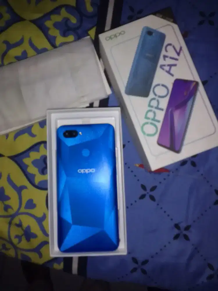 Oppo A12 Biru  Gress