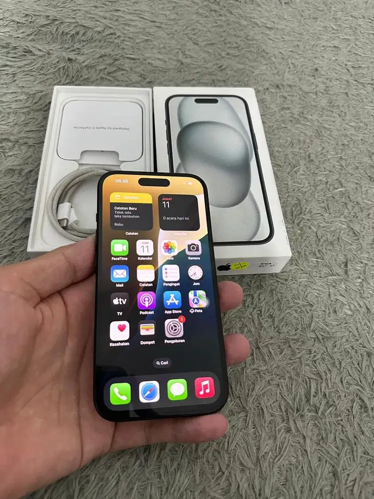 Iphone 15 128gb Black IBOX Garansi On September 2026