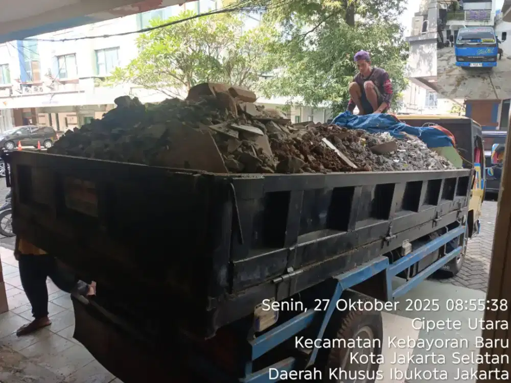 Jasa buang puing dan tanah