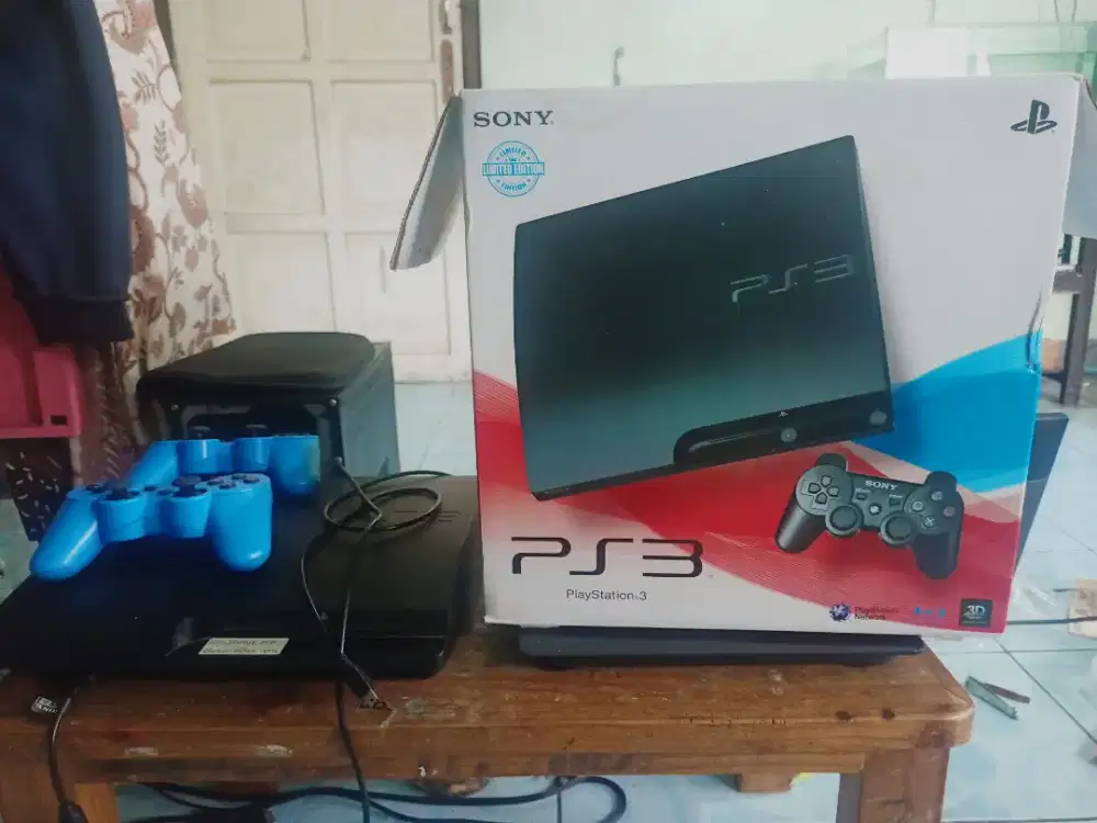 Ps 3 Slim seri 30, 1000gb, 2 stick + Charger Stick