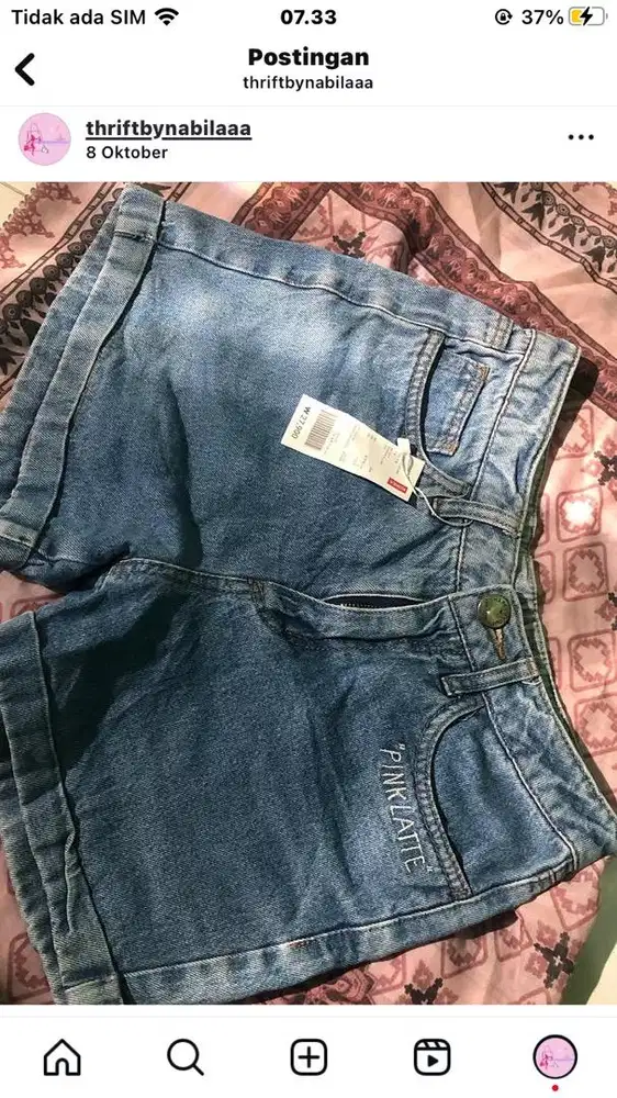 celana pendek jeans