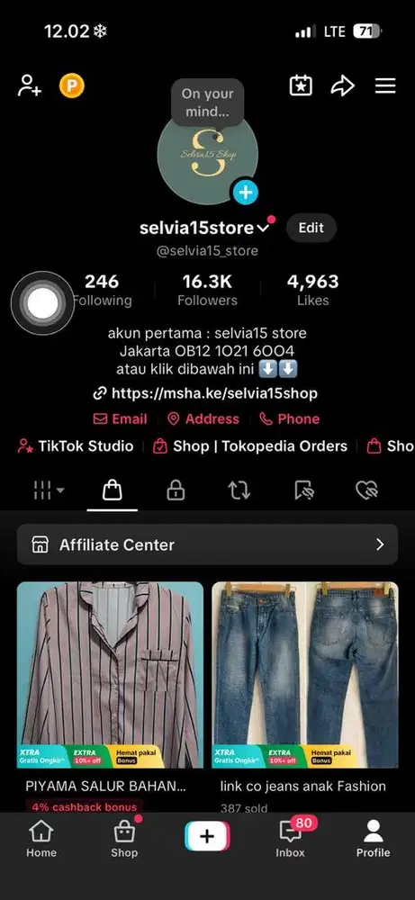 Dicari Admin Live Streaming online shop