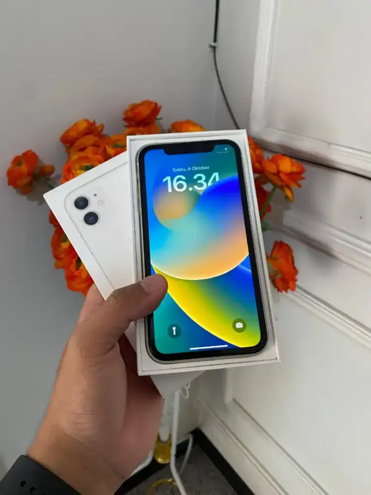 iPhone 11 White 128GB iBox HB 98 Fullset Ori