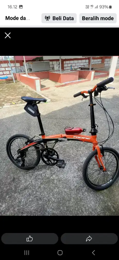 Sepeda lipat pasifik alloy