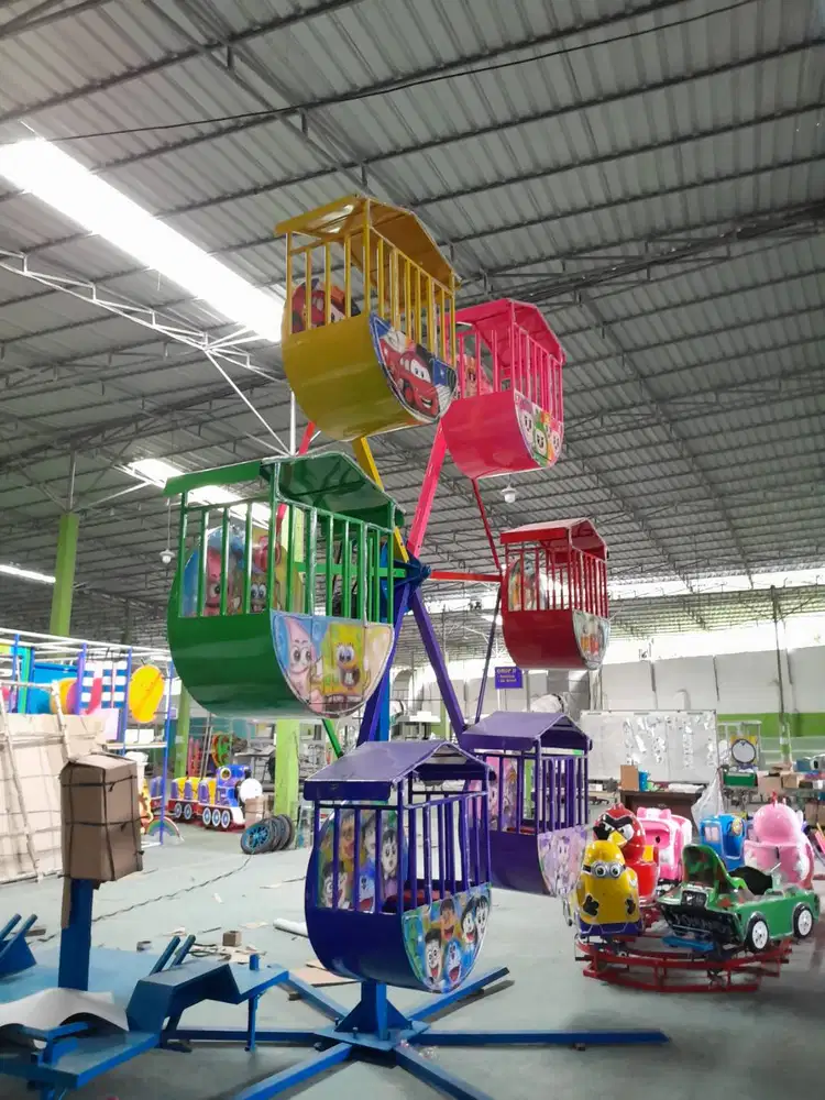 Playground Indoor Mainan Odong Kereta Lantai || Kincir 6 Gerbong