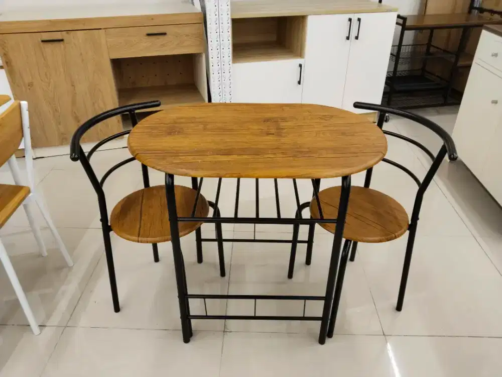 Meja makan set 2 kursi