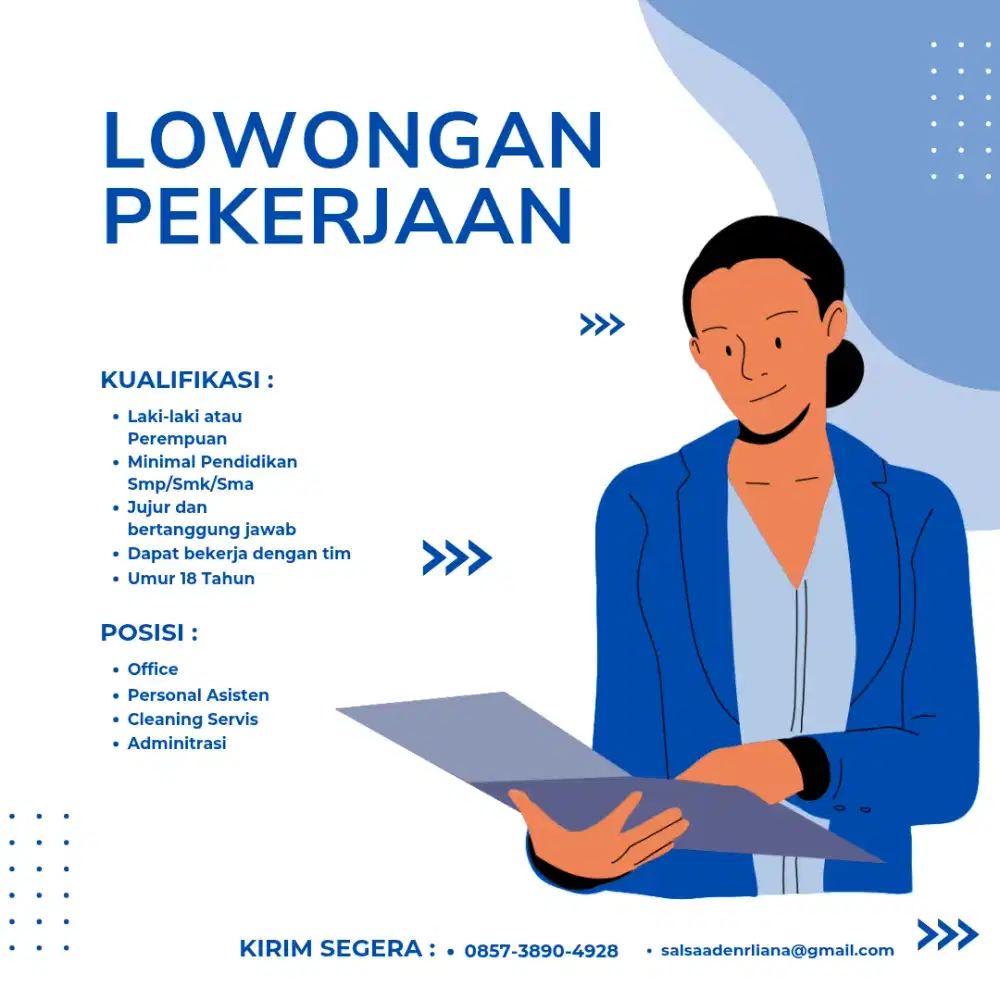 butuh lowongan pekerjaan