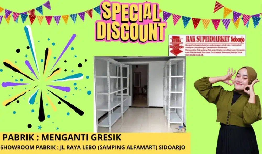 Rak siku lubang minimarket