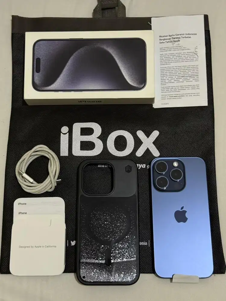 iPhone 15 Pro iBox BH 92% Fullset NETT