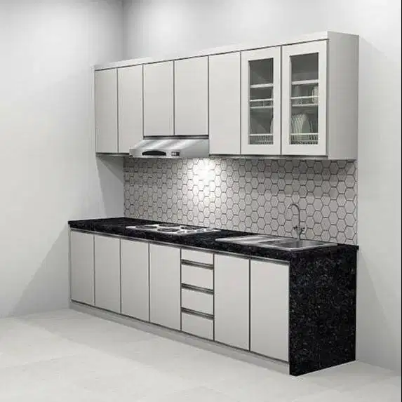 Custom Interior Kitchen Set, Backdrop TV, Lemari, Wardrobe, Kitchenset