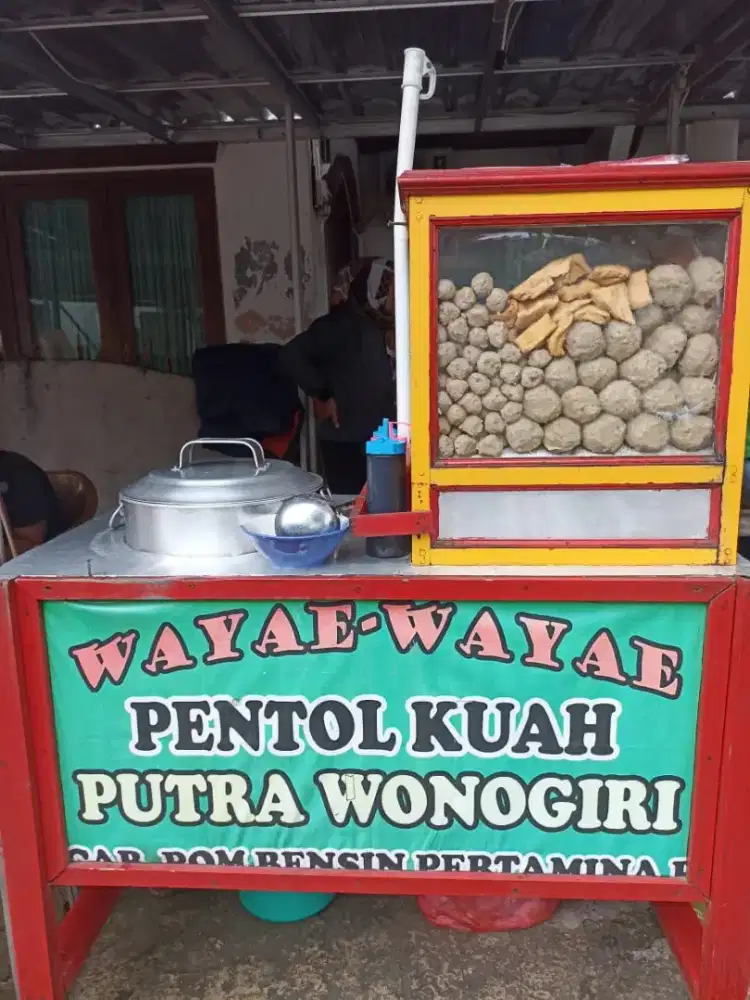 Dijual gerobak pentol