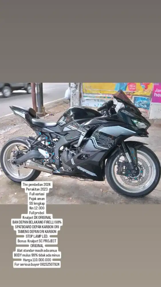 Kawasaki zx 25 4 cilinder 2024/2023