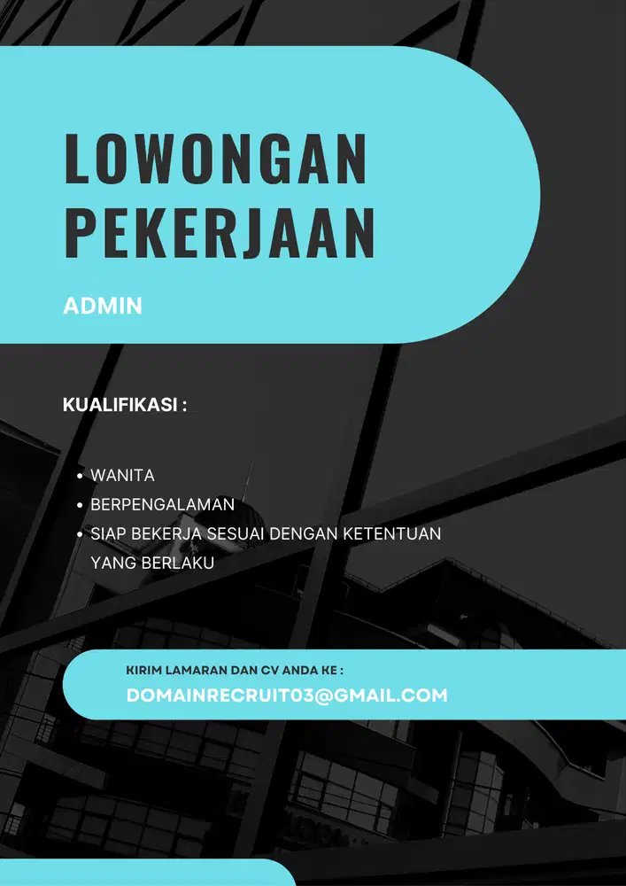 Lowongan Staff Admin