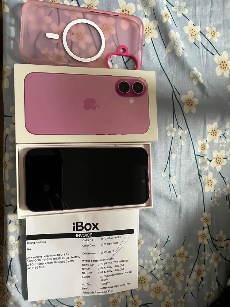 Iphone 16 128Gb pink garansi IBOX