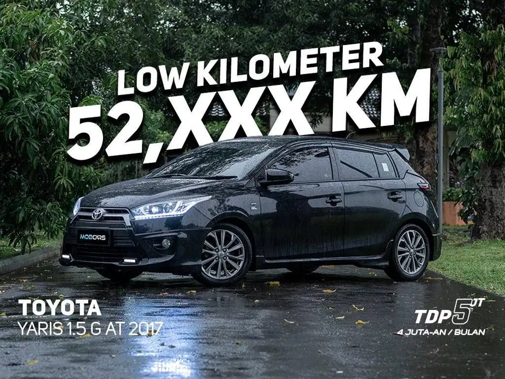 TOYOTA YARIS 1.2 G MATIC 2017 HITAM MOBCARS FREE DETAILING WAXING 2 TH