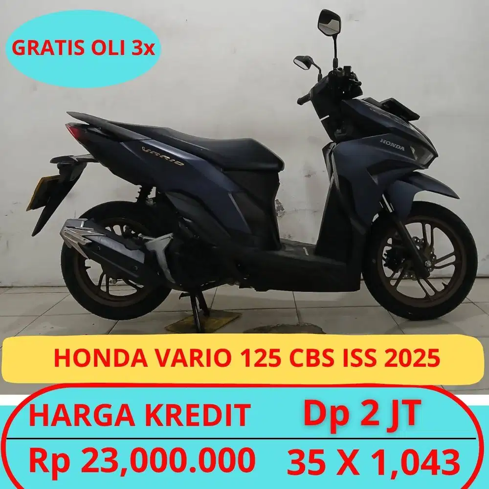 Honda Vario 125 Cbs Iss 2025 Garansi Mesin. Gratis Oli3x