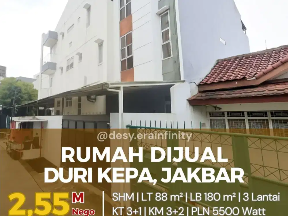 Dijual Rumah di Duri Kepa, Jakarta Barat