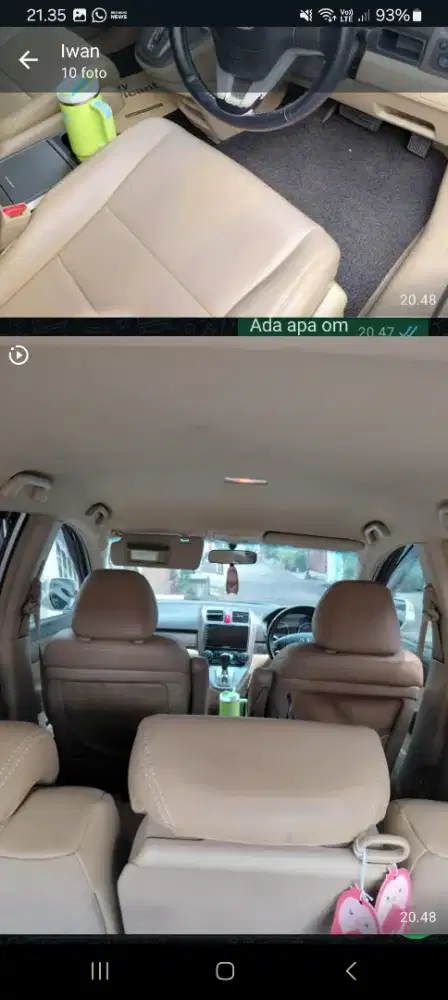 Crv 2.4 thn 2008 Matik kondisi mobil juga sehat tinggal pakai bisa neg