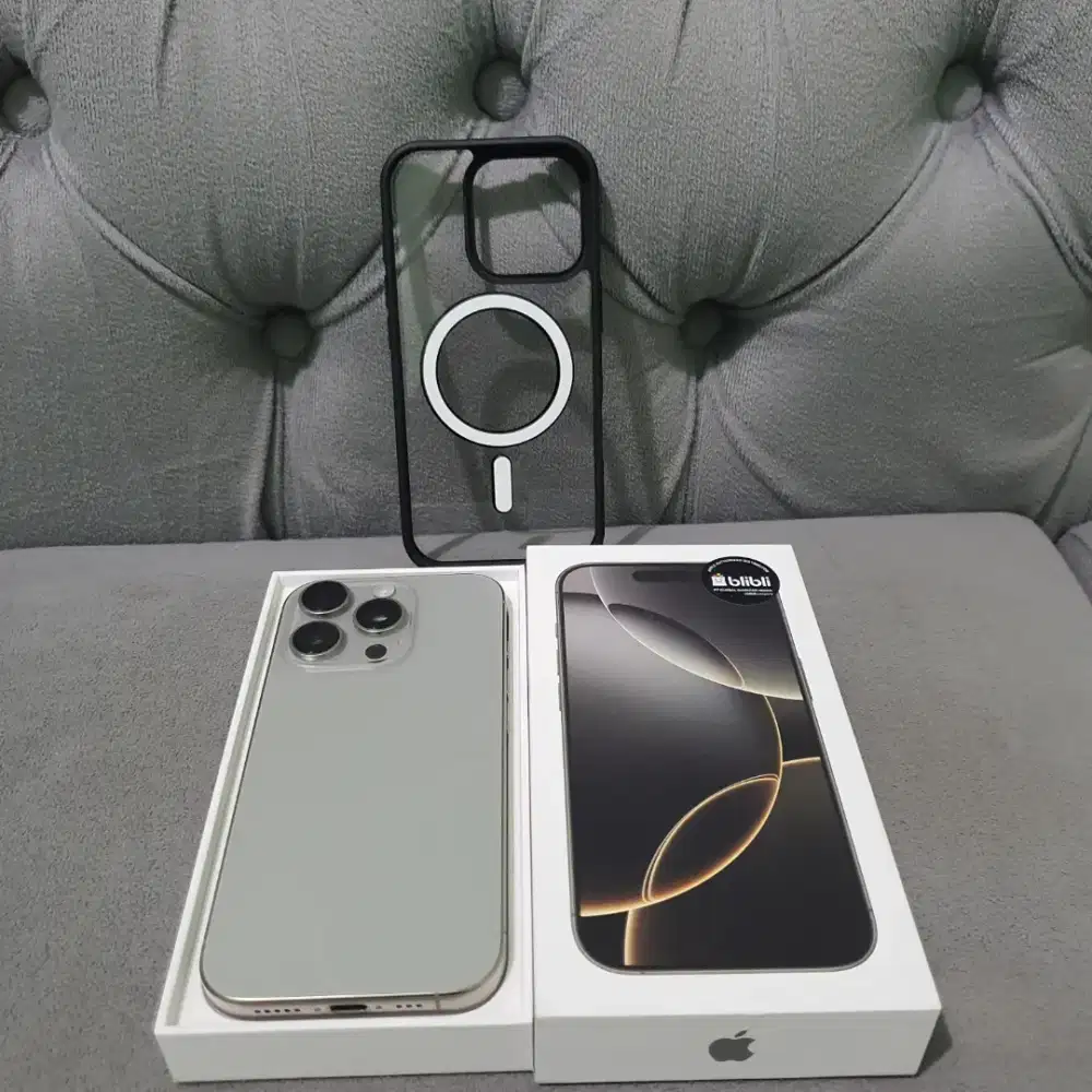 Apple IPHONE 16 Pro  256Gb Natural Titanium-Resmi blibli