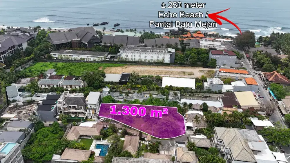 Tanah Premium Jalan Kaki ke Echo Beach Canggu Bali