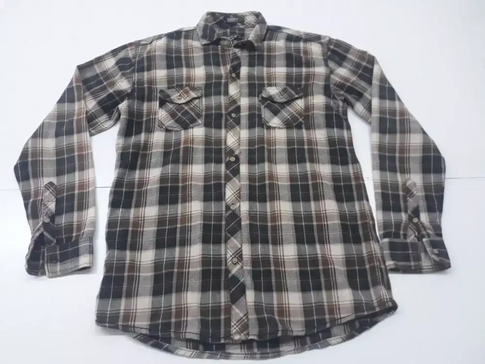 Kemeja Flanel Pria Size XL slim