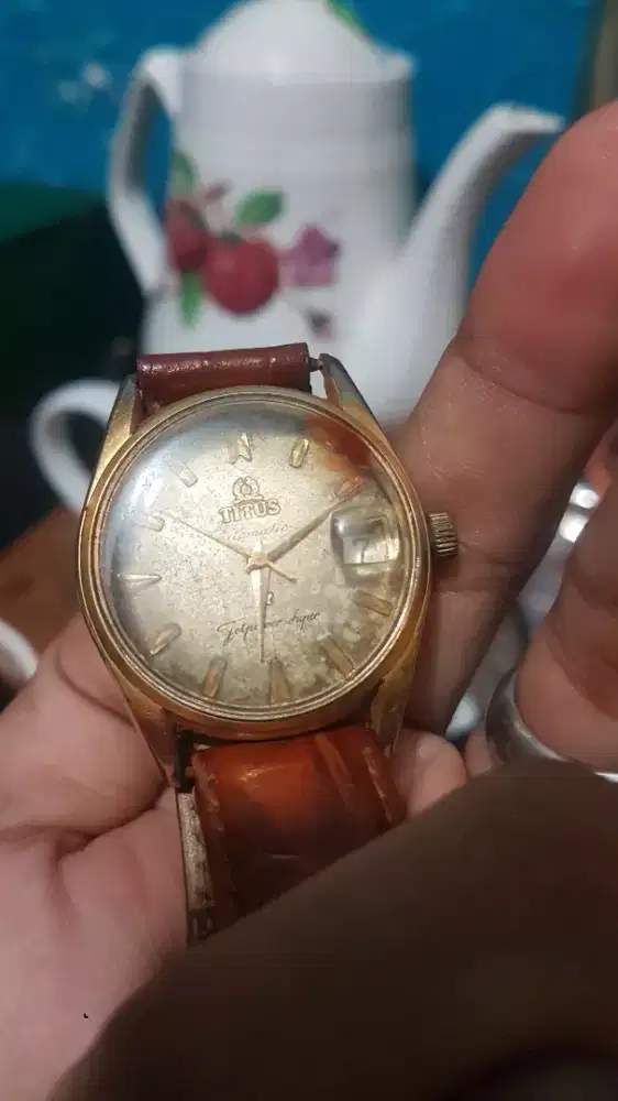 jam tangan titus metik tanpa tutup belakang