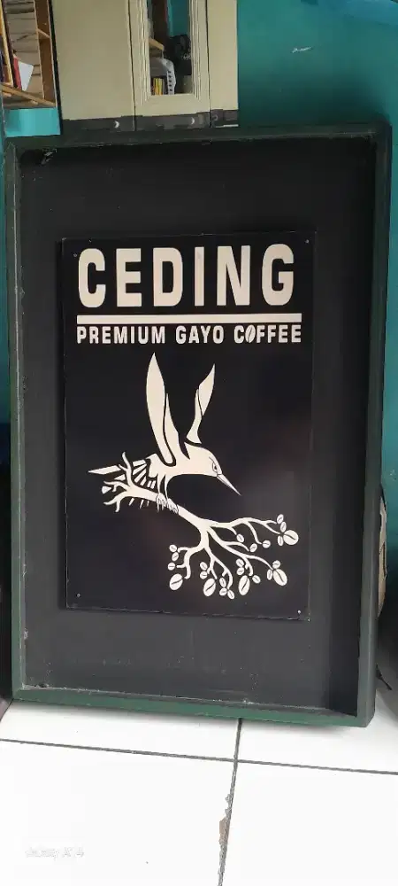 Pajangan kayu ceding gayo premium coffee