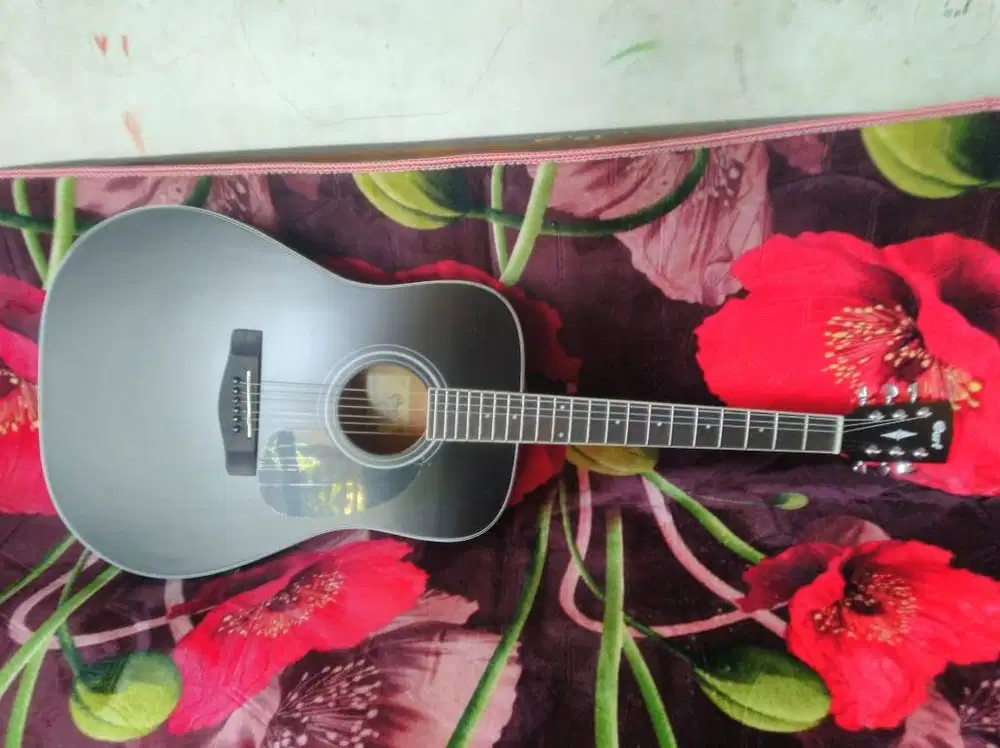 Baru Gitar Akustik Cort Hitam Makassar