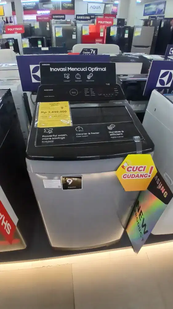 MWSIN CUCI DISPLAY SAMSUNG WA90CG4545BYSE