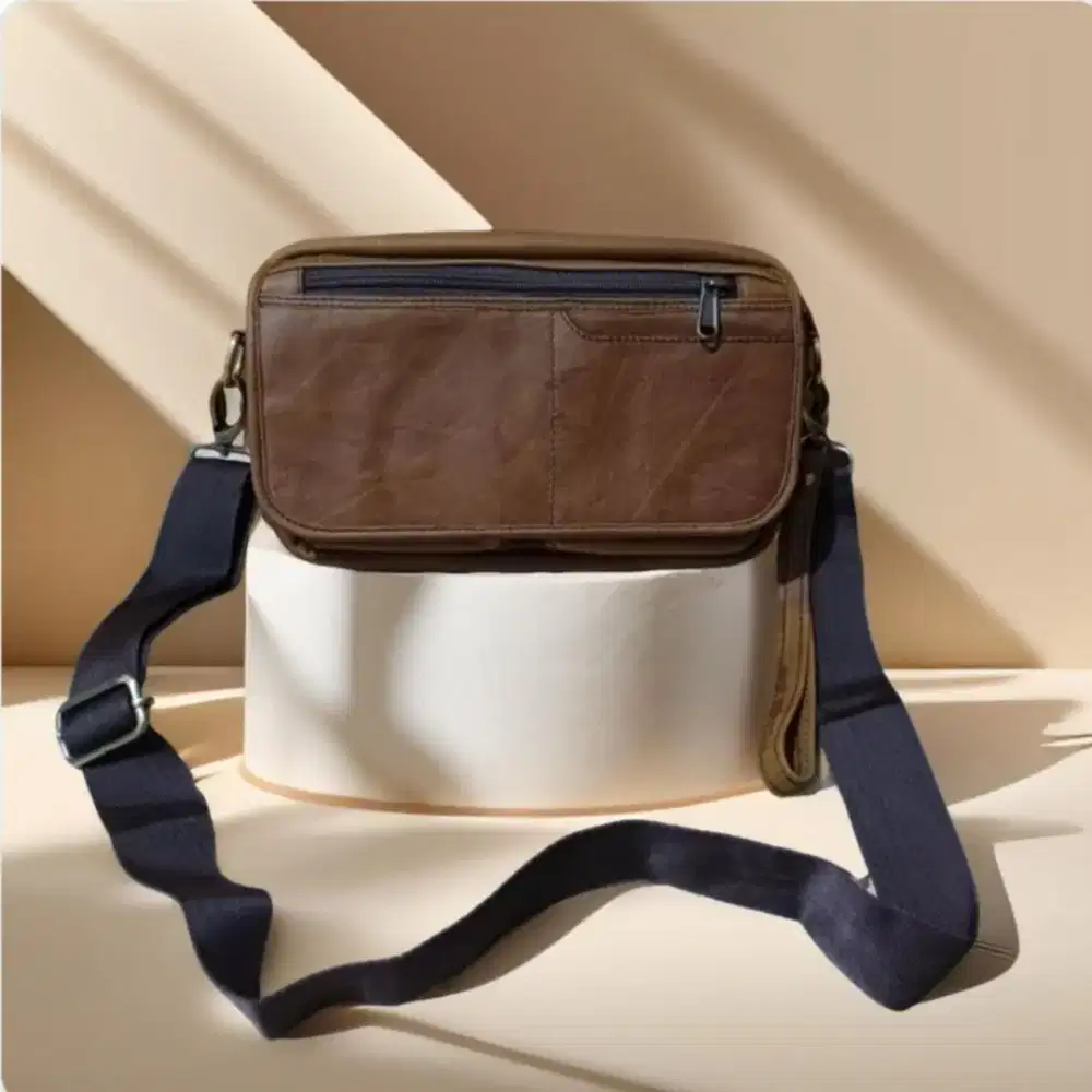 Tas selempang handbag clutchbag kulit sapi asli