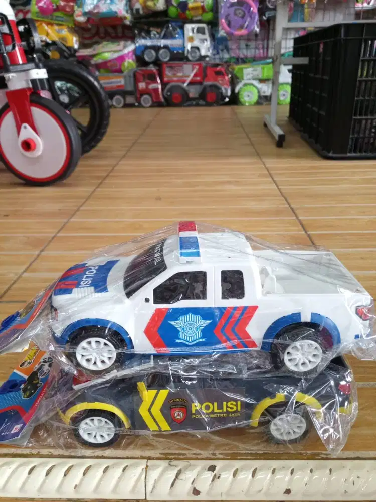 mainan anak mobil pickup polisi