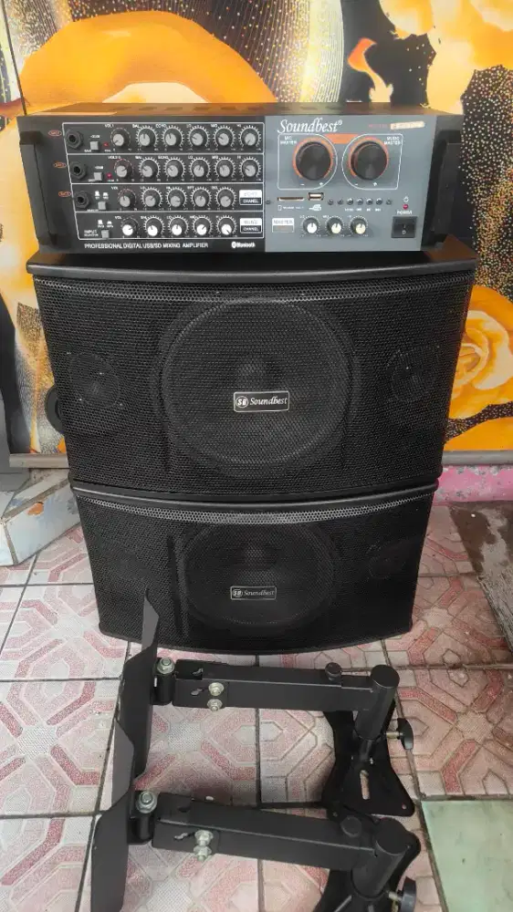 Salon gantung + ampli sounbest 10 inci blutut