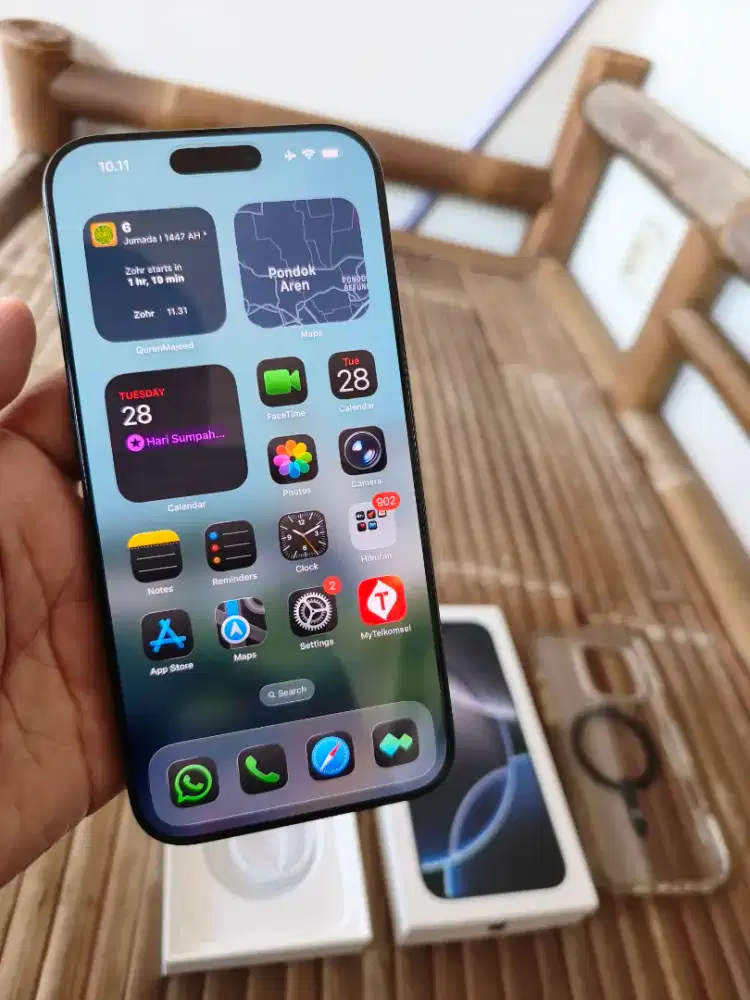 Garansi Panjang - iPhone 16 Pro Max Black Titanium 256GB Mulus iBox