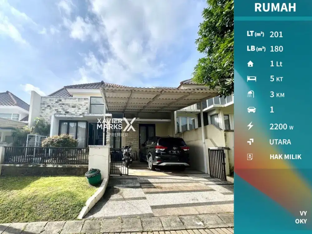 Dijual Rumah Lokasi Eksklusif di Villa Puncak Tidar Malang