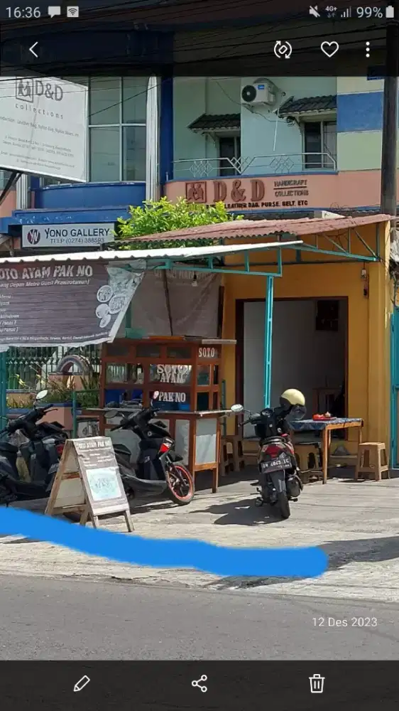 Kios pinggir jalan Raya selatan indomaret karangkajen