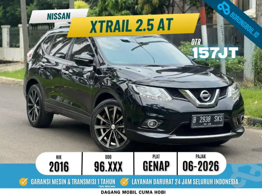 Nissan Xtrail 2.5 AT 2016 Hitam SIAP PAKAI