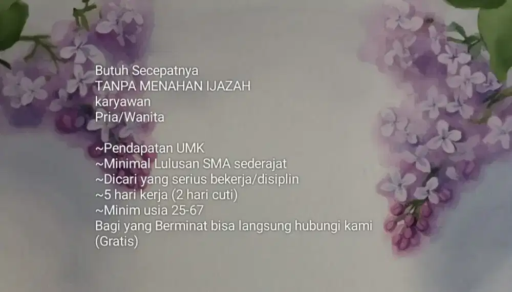 Lowongan kerja gratis