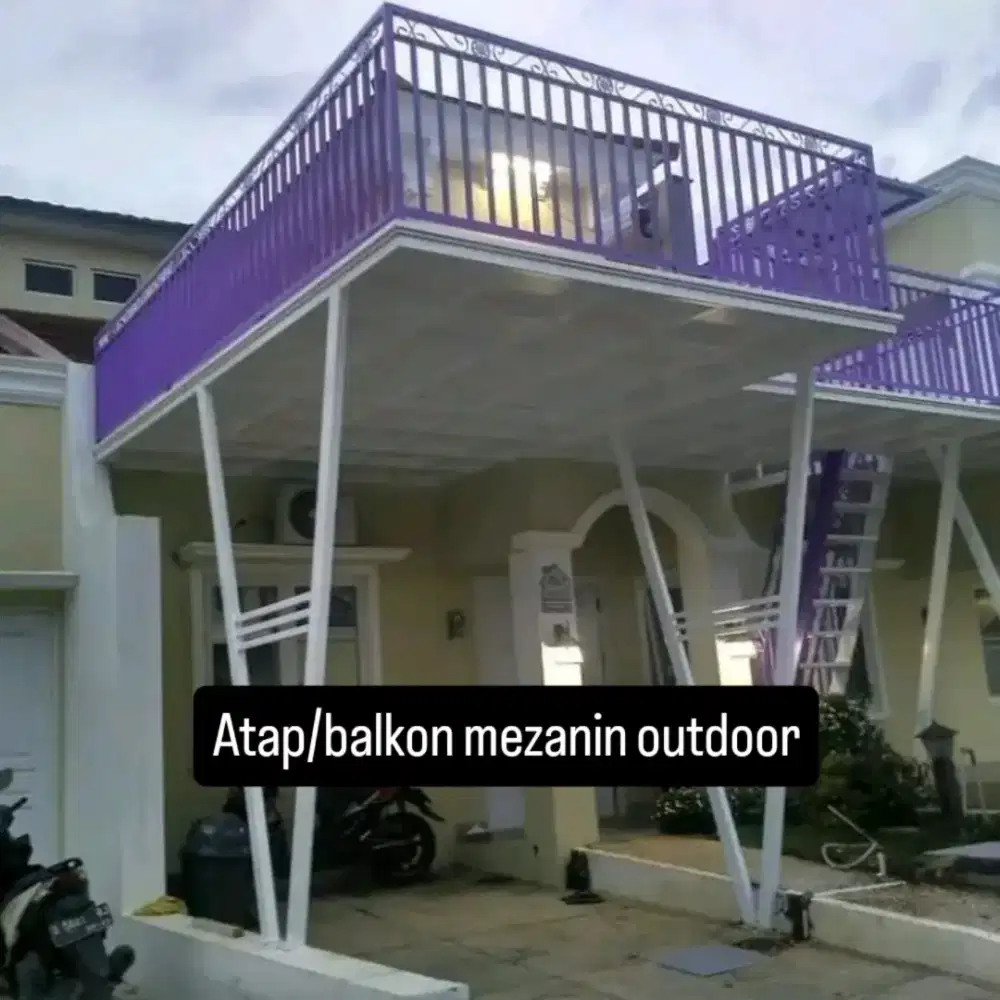 Atap mezanin besi outdoor