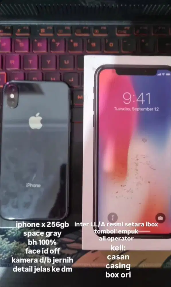 IPHONE X 256gb SPACE GRAY