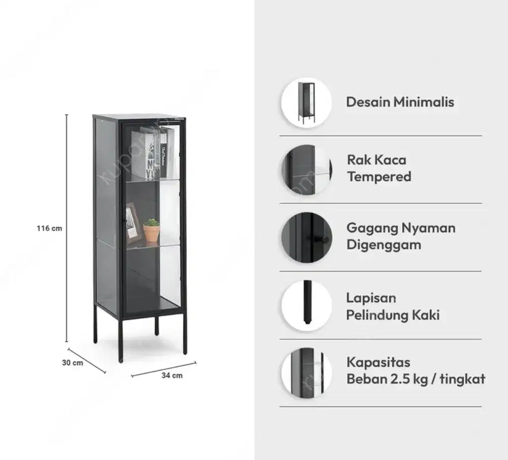 Informa specer 3 tingkat hitam