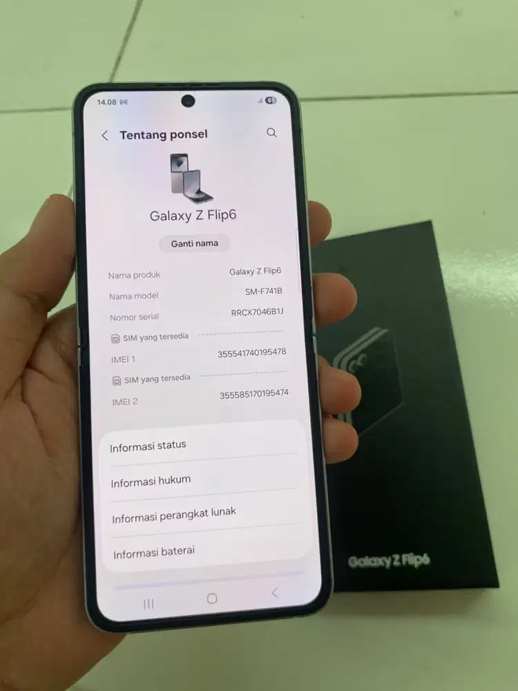 Samsung Z Flip 6 12/256 SEIN Silver Shadow